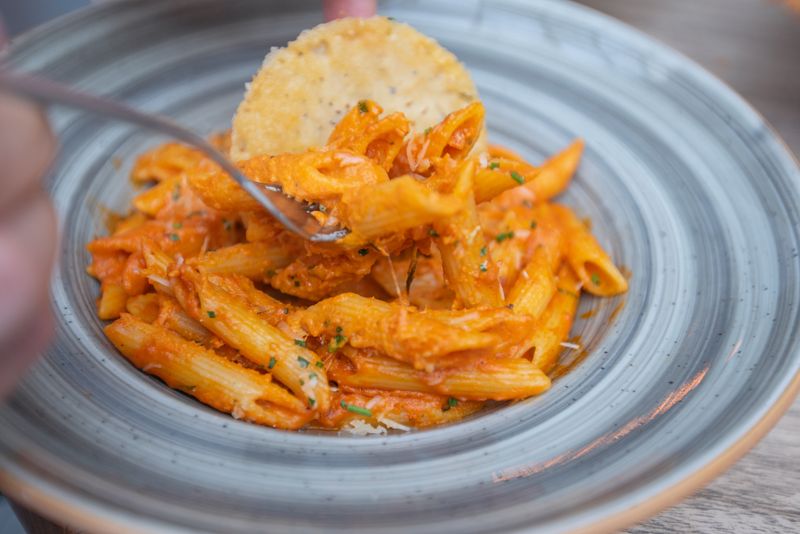 Penne Arrabiata pasta at pizzaluce Duluth restaurant