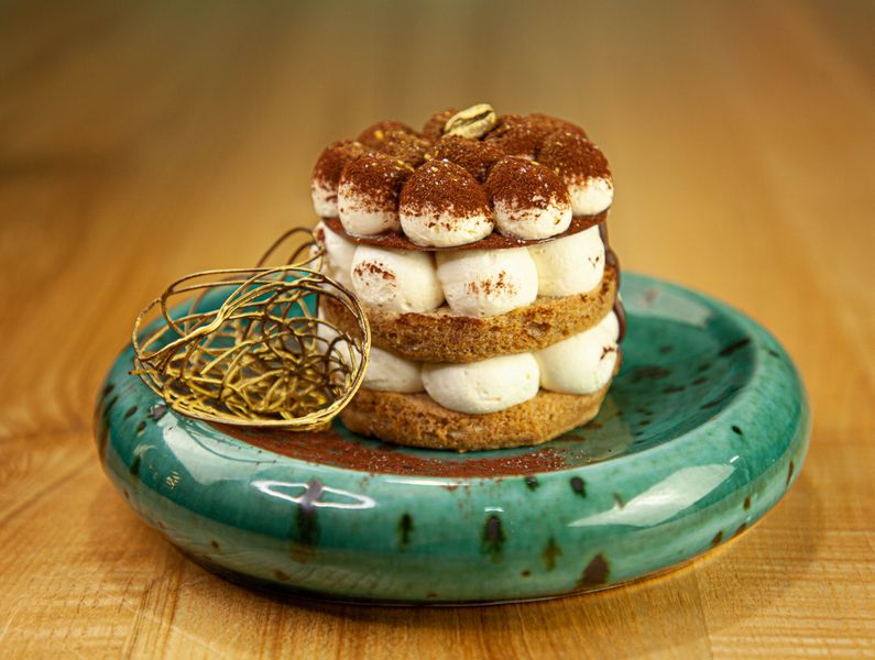 Tiramisu dessert at pizza luce Duluth MN
