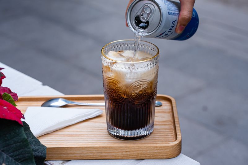 Italian soda drinks at pizza luce Duluth restaurant